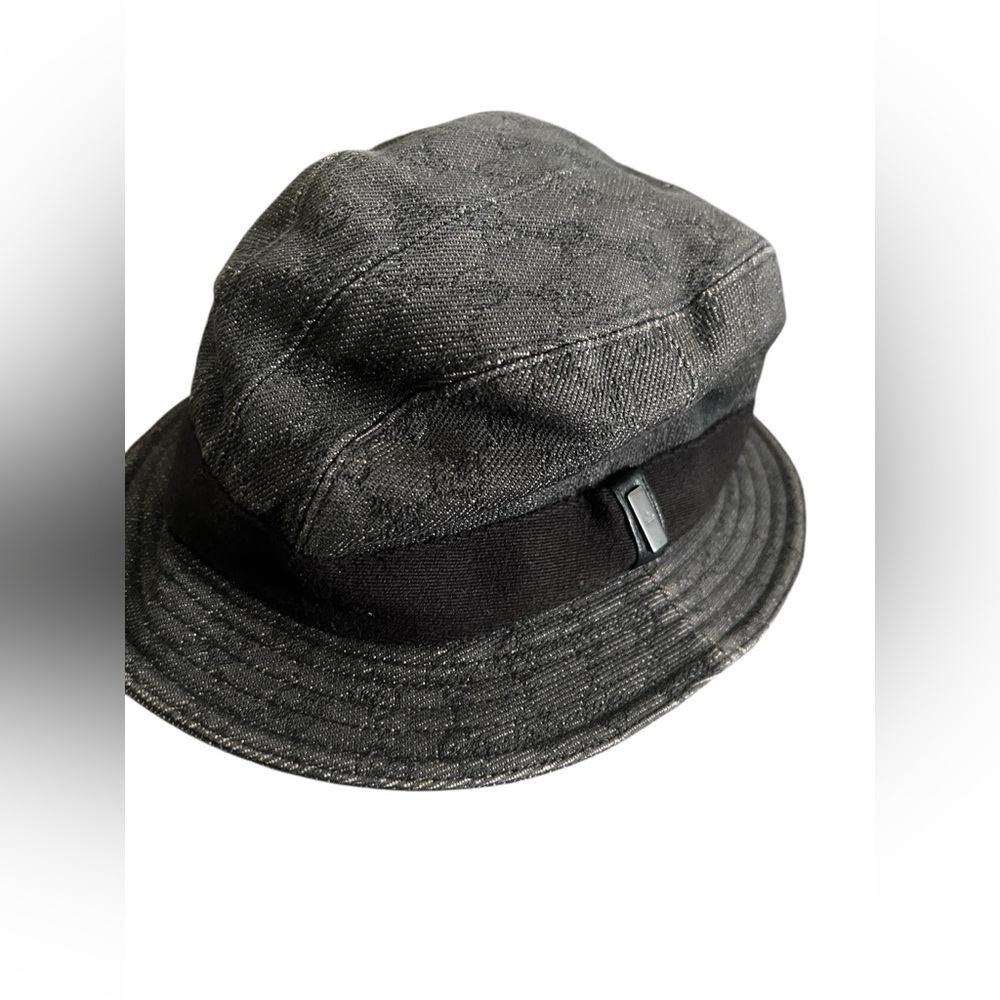 GUCCI GG Pattern Denim Cotton Bucket Hat size M - Picture 3 of 12